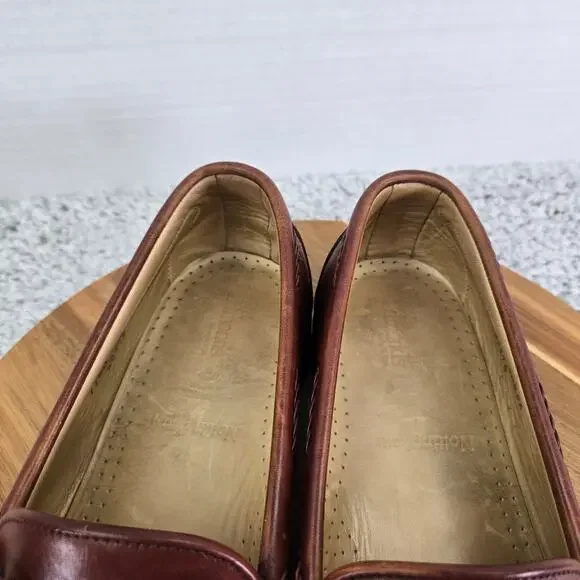 Allen Edmonds Nottingham Brown Kiltie Woven Lace Tassel Daily Loafer Mens 11.5 D